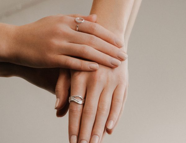 Labradorite Moon Ring